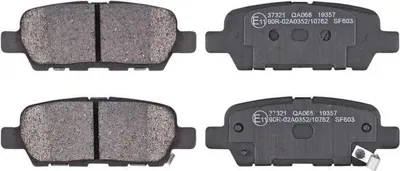 Produktbild von A.B.S. 37321 Bremsbeläge Satz Hinten für NISSAN Qashqai / Qashqai +2 I (J10, NJ10) für RENAULT KOLEOS (HY)
