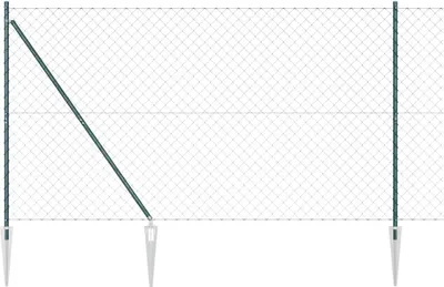 Obrázek produktu pro Plotová síť s ostnatým drátem, zelená, 10 x 1,6 m