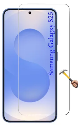 A screen protector is shown on top of a smartphone.