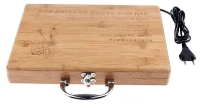 Produktbild von Hot Stone Massage Heizbox aus Holz