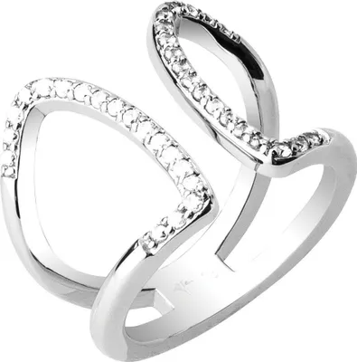 Produktbild von Joop Damen Ring Edelstahl Silber Zirkonia Refined JPRG00011A1, Ringgröße:56 (17.8 mm Ø)