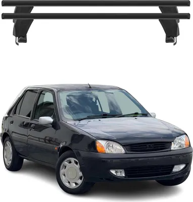 Image de Menabo Barres de toit Transversales pour Ford Fiesta IV 1996-2002 Alu Noir ABE