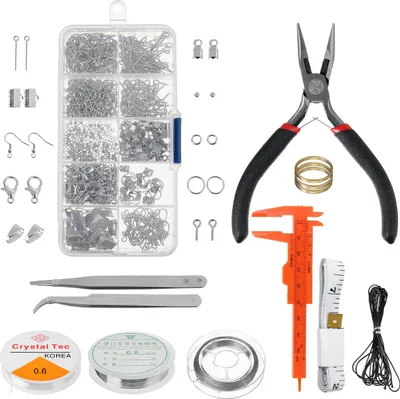 Immagine prodotto di Fai da te Collana Bracciale Orecchini Set Gioielli Kit Strumento Artigianale Riparazione - 2