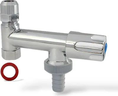 Produktbild von Gerätezusatzventil 3/8 Zoll Messing mit Rückflussverhinderer Comfortgriff