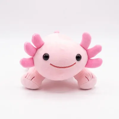 Produktbild von Axolotl Plüschtier 25cm Kuscheltier Kawaii Salamander Stofftier Kinder Geburtstag Geschenk Zimmer Deko - Farbe: Rosa
