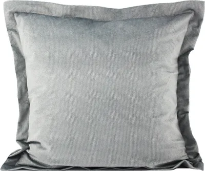 Produktbild von 2-Set SAMT KISSENBEZUG mit Stehsaum 40x40cm ASCHGRAU Kissenhülle Dekokissenbezug Sofakissen Zierkissen Velours