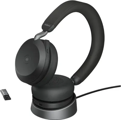 Immagine prodotto di Jabra Evolve2 75 Cuffie Wireless Bluetooth Professionali Con Adattatore Usb-c