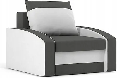 Produktbild von Sessel für Wohnzimmer, Loungesessel, Fernsehsessel, HEWLET Hellgrau&Weiß