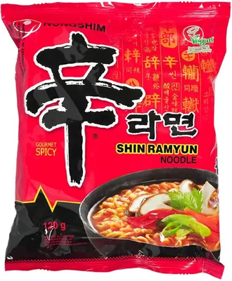 Produktbild von Nong Shim Shin Ramyun ramen rezance, pikantné 120g