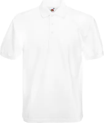 Obrázek produktu pro Pánské polo tričko s krátkým rukávem - FOL HEAVY 65/35 - white - velikost S