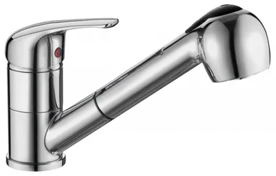 Obrázek produktu pro Kuchyňská baterie AQUALINE 40 s výsuvnou sprchou, chrom