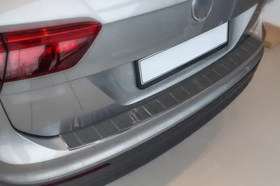 Produktbild von Edelstahl Ladekantenschutz Anthrazit für VW Tiguan 2 V2A 2016-