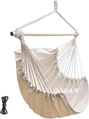 Produktbild von Famanu Hängesessel mit breiter Sitzfläche - Beige