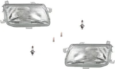 Produktbild von Scheinwerfer passend für Opel Astra F 09/94-09/98 Leuchtmittel Set Li Re 1216513 1216509 1216520 1216517 1216519 90511087 90511093 9051 Johns