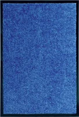 Image de Paillasson lavable Bleu 40x60 cm