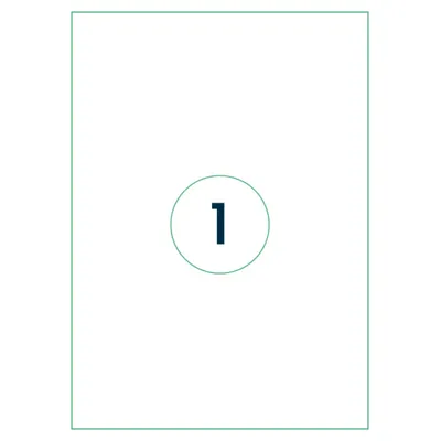 Immagine prodotto di rillprint R88924 etichette universali rillprint, 210 x 297 mm, bianco