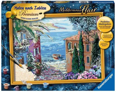 Produktbild von Ravensburger Malen nach Zahlen Mediterranean Flair - Malset für Erwachsene