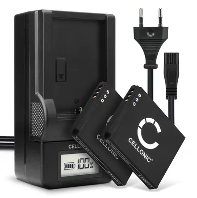 Image de CELLONIC 2x Batterie pour Appareil photo Compatible avec Canon Digital IXUS 70, Digital IXUS 40, Digital IXUS 60, NB-4L - (850mAh, 3.7V) + Chargeur