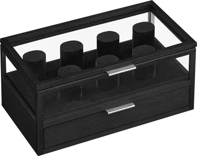 Produktbild von Uhrenbox mit Acryldeckel und 7 Uhrenkissen