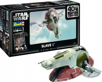 Produktbild von Revell Slave I-40th Anniversary "The Empire strikes back" Raumflugzeug-Modell Montagesatz 1:88 (05678)