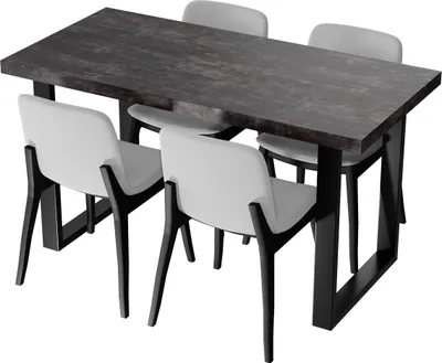 Produktbild von SKXMobel Esstisch Maßgefertigter 100x60x76, Mondern Küchentisch aus Holz in naturel colour, Esszimmertische, Küchentisch aus Beton