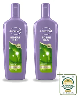 Immagine prodotto di 2 flaconi di shampoo Andrélon "Ogni Giorno" - 300 ml ciascuno - Confezione risparmio - 2 pezzi