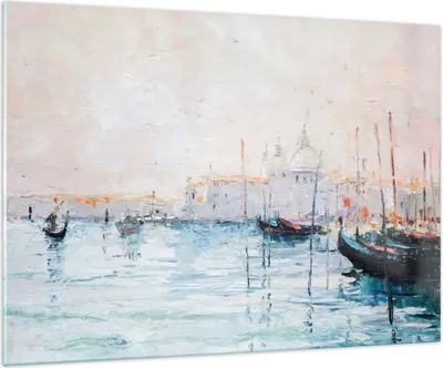 Produktbild von Bilder auf glas - Venedig Basilika - 100x70cm - Glasbilder - Wandbilder - Kunstdruck - zum Aufhängen bereit - Wanddekoration aus Glas - Glas Bilder - Wandbild auf Glas - Einteilig - GAA100x70-3662