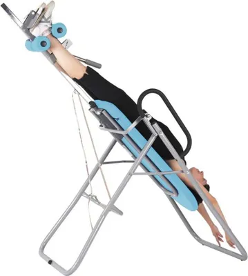 Produktbild von Massageliege, Inversionsbank mit grauem Rahmengestell, div. Farben, Farbe:55 himmelsblau
