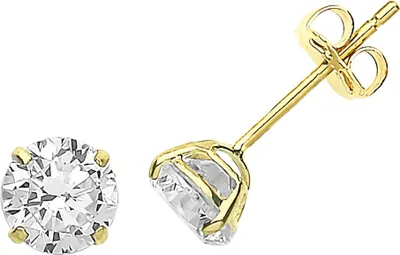 Image de Boucles d'Oreilles Femme Or 375/1000 avec Oxyde de Zirconium - 5mm*5mm; TRS29841