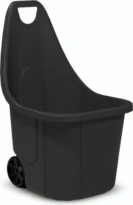 Produktbild von Wagen Blumax CADDY, 60 Lit., 50x60x84 cm, schwarz, für Gartenabfälle