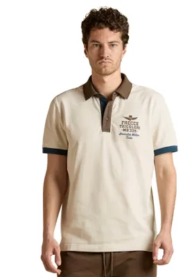 Produktbild von Creme Poloshirt kurzarm Aeronautica Militare