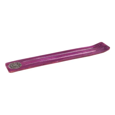 Produktbild von Long Line Räucherstäbchenhalter - Purple Butterfly aus Holz