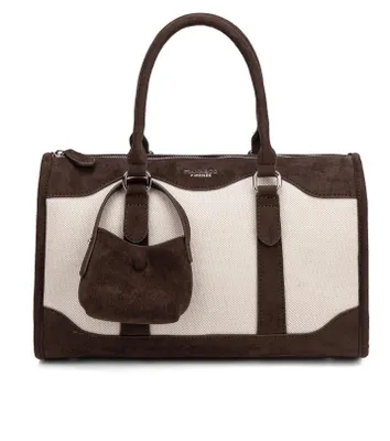 Immagine prodotto di Borsa da donna in ecopelle bicolor, con tracolla removibile