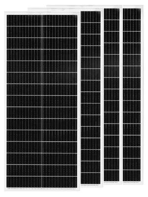 Immagine prodotto di Pannello solare, potenza in uscita 100 W, tecnologia monocristallina, 4 pannelli da 100 W (400 W)