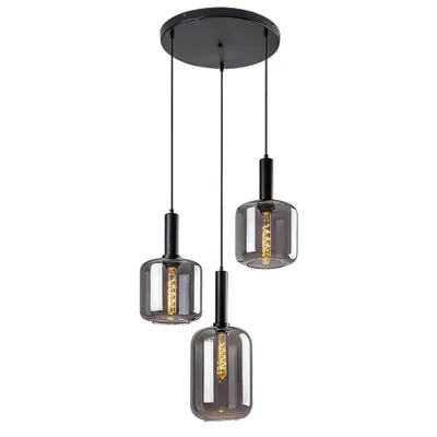 Immagine prodotto di Lampada a sospensione in vetro nero E27 3x40W nero opaco 72103 Lissandra Rabalux