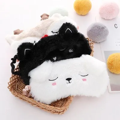 Image de Masques de sommeil pour couples, masques en forme de prune, masques de sommeil, masques souples en forme de prune pour des nuits reposantes et de beaux rêves. Adaptés aux filles et aux femmes, masques en forme d'animaux pour se détendre la nuit.