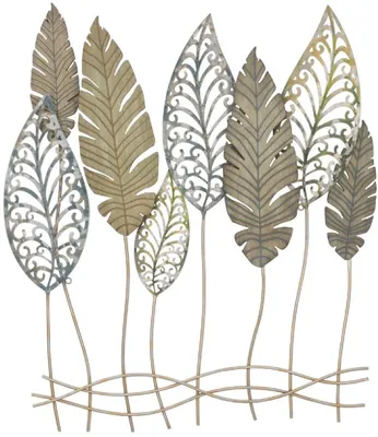Image de Décoration murale Ferro 75 x 87 x 2,5 cm Métal MDF or argent