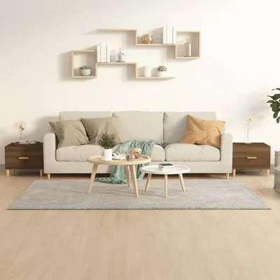 Produktbild von The Living Store Couchtische 2 Stk. Braun Eichen-Optik 50x50x40 cm Holzwerkstoff