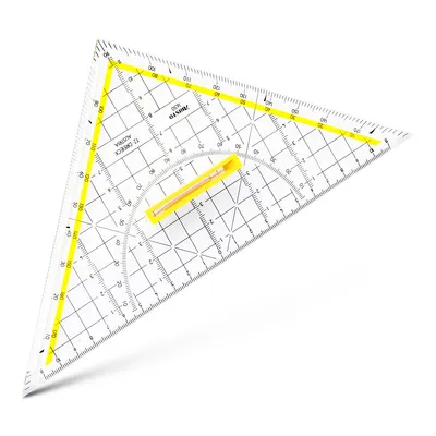 Produktbild von Aristo AR1650/4, 45° Dreieck, Glanz, Polymethylmethacrylat (PMMA), Transparent, 25 cm, 1 Stück(e)