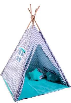 Zdjęcie produktu dla Zabawkowy namiot G21 Tipi Lake Kingdom, turkusowy