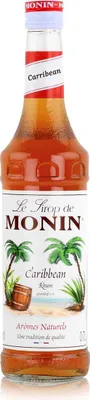 Produktbild von Monin Sirup Caribbean 700ml - Cocktails Milchshakes Kaffeesirup (1er Pack)