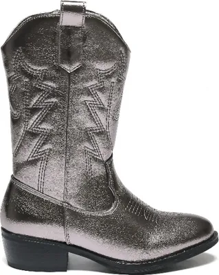 Produktbild von Cowboylaarzen Meisjes Grijs metallic