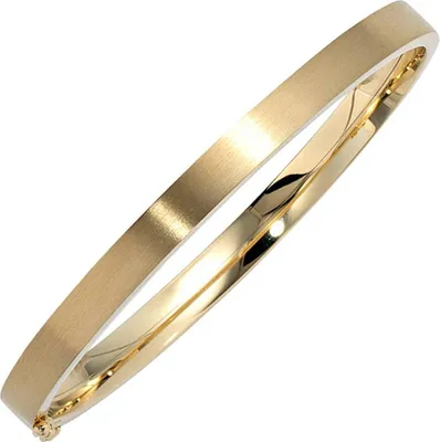 Produktbild von JOBO Armreif 333 Gold Gelbgold mattiert Steckverschluss