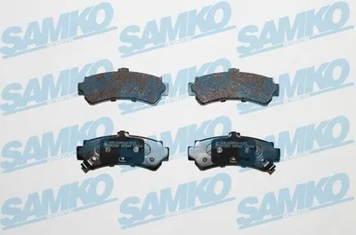 Produktbild von SAMKO Bremsbeläge Satz Hinten Bremsklötze für NISSAN ALMERA I Hatchback (N15) 5SP624