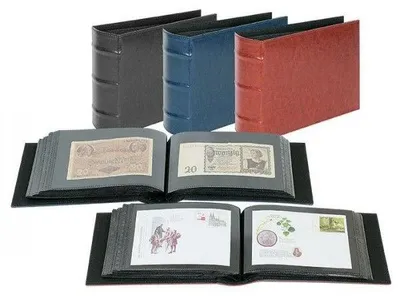 Produktbild von Lindner 812 - S FIRMO 2 Universalalbum für 108 Banknoten, Briefe, Fotos, Postkarten oder FDCs-schwarz