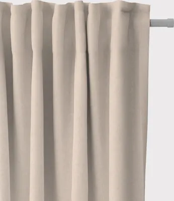 Produktbild von SCHÖNER LEBEN. Vorhang Leinenlook uni natur 245cm oder Länge wählbar aus Standardgrößen Aufhängung Smok-Schlaufenband