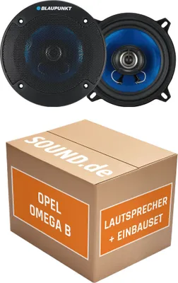 Produktbild von Lautsprecher Boxen Blaupunkt ICx663 - 16,5cm 3-Wege Auto Einbauzubehör - Einbauset passend für Opel Omega B - justSOUND