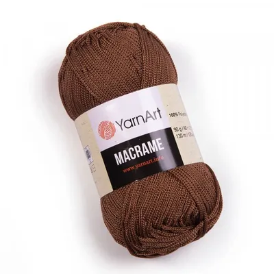Obrázek produktu pro YarnArt Macrame příze 90 g / 90 m - barva 151 ořechová - makramé příze