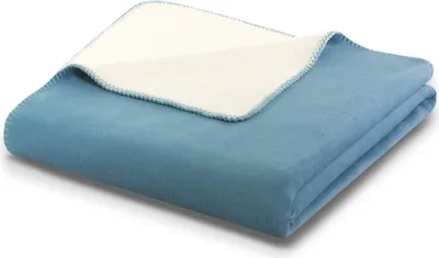 Produktbild von Biederlack Doubleface blue heav.-ecru 150 x 200