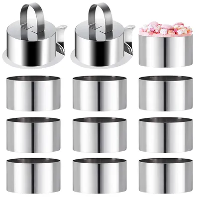Produktbild von Edelstahl-Dessertformen für kreatives Backen